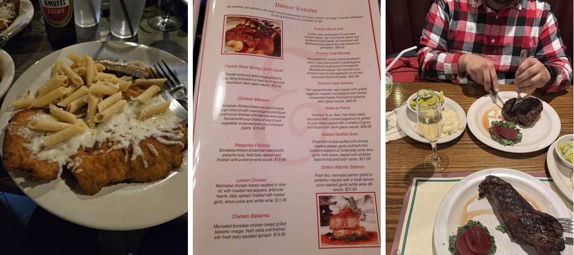 Amedeo Restaurant & Lounge Menu