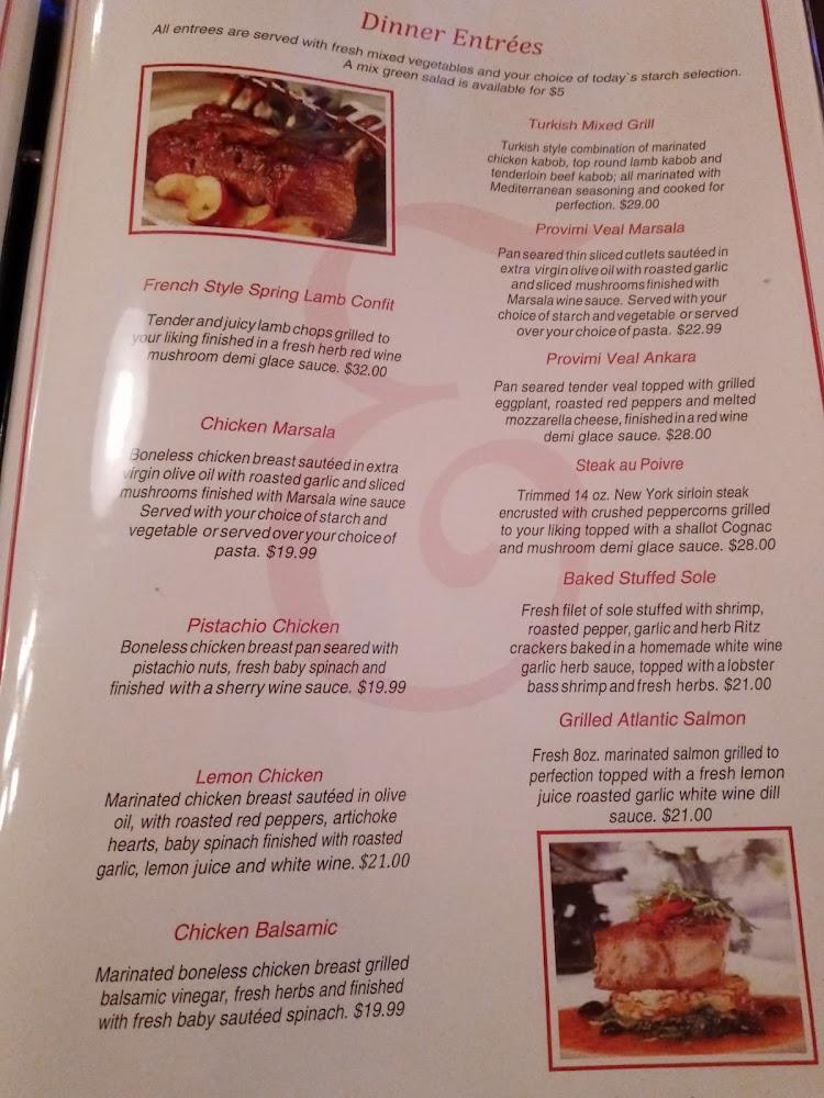 Amedeo Restaurant & Lounge Menu image 1